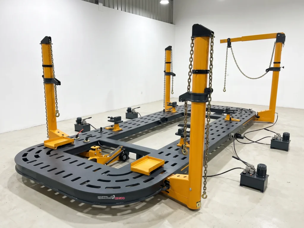INTECH CR 500 chassis puller, front three-quarter view