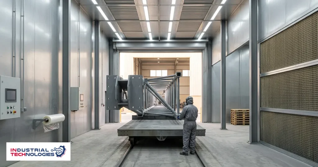 Steel structure finishing chamber